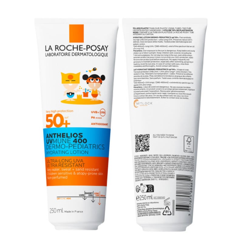 LA ROCHE-POSAY - ANTHELIOS UVMUNE 400 DERMOPEDIATRICS Hydrating Lotion SPF50+ - 250ml